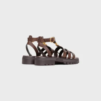 Celine Clea Triomphe-sandal i kalvskinn – vegetabiliskt garvat