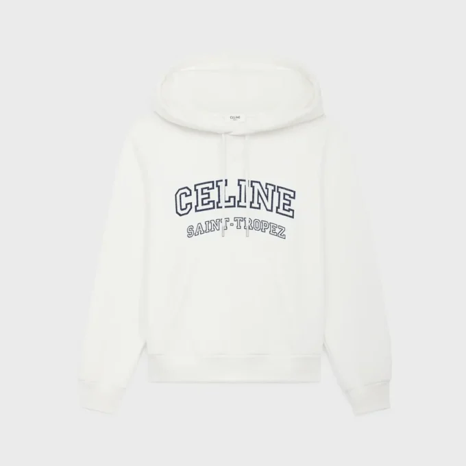 CELINE-hoodie i fleecebomull CELINE-hoodie i fleecebomull