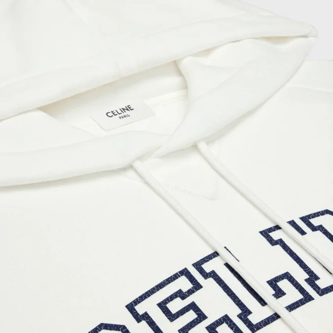CELINE-hoodie i fleecebomull CELINE-hoodie i fleecebomull