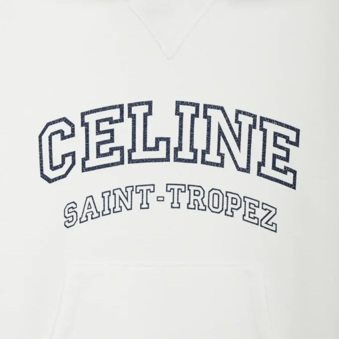 CELINE-hoodie i fleecebomull CELINE-hoodie i fleecebomull