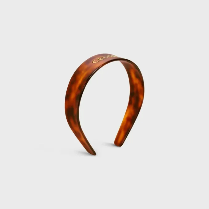 CELINE-hårband i acetat och stål CELINE-hårband i acetat och stål