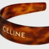CELINE-hårband i acetat och stål CELINE-hårband i acetat och stål