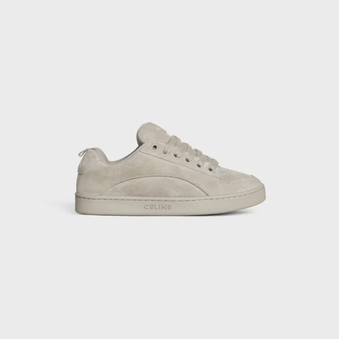 CELINE Huntington – Låga sneakers i mocka och mesh CELINE Huntington – Låga sneakers i mocka och mesh