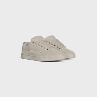CELINE Huntington – Låga sneakers i mocka och mesh