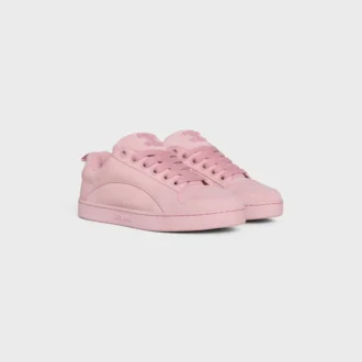 CELINE Huntington – Låga sneakers i mocka och mesh