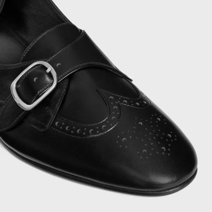 CELINE John Monk Strap i mjukt kalvskinn CELINE John Monk Strap i mjukt kalvskinn