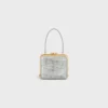 CELINE Lana Minaudiere i mocka av kalvskinn med strass CELINE Lana Minaudiere i mocka av kalvskinn med strass