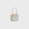 CELINE Lana Minaudiere i mocka av kalvskinn med strass CELINE Lana Minaudiere i mocka av kalvskinn med strass
