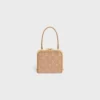 CELINE Lana Minaudiere i mocka av kalvskinn med Triomphe Strass CELINE Lana Minaudiere i mocka av kalvskinn med Triomphe Strass