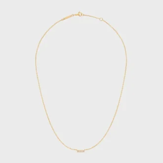 CELINE Line-halsband i gult guld och diamanter
