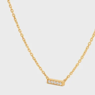 CELINE Line-halsband i gult guld och diamanter