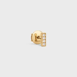 CELINE Line örhängen i gult guld och diamanter