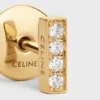 CELINE Line örhängen i gult guld och diamanter CELINE Line örhängen i gult guld och diamanter