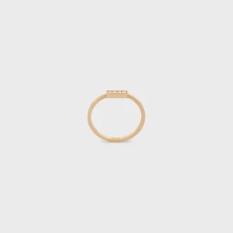 CELINE Line-ring i gult guld och diamanter
