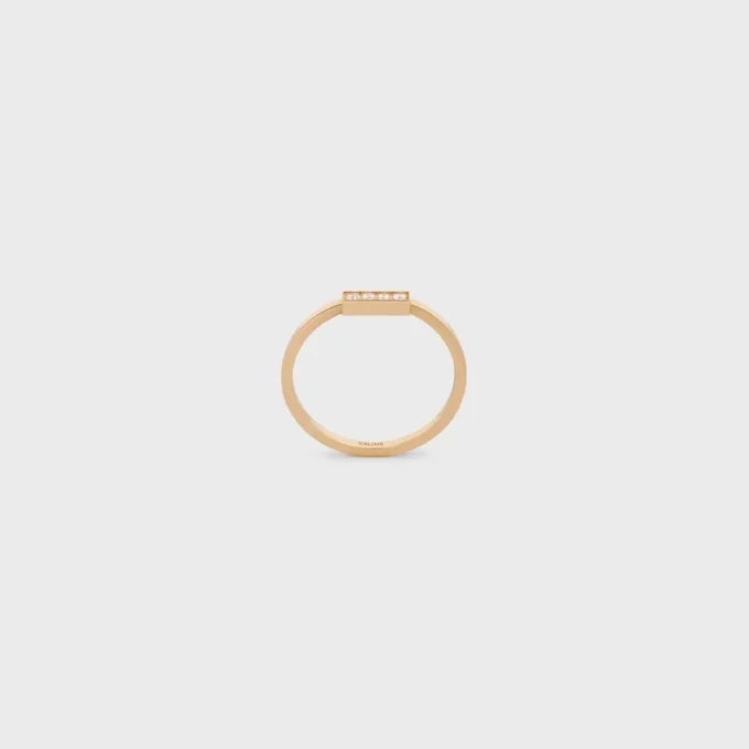 CELINE Line-ring i gult guld och diamanter CELINE Line-ring i gult guld och diamanter