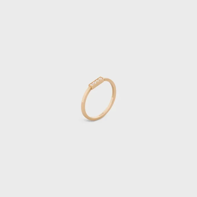 CELINE Line-ring i gult guld och diamanter CELINE Line-ring i gult guld och diamanter