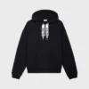 CELINE lös hoodie i bomullsfleece