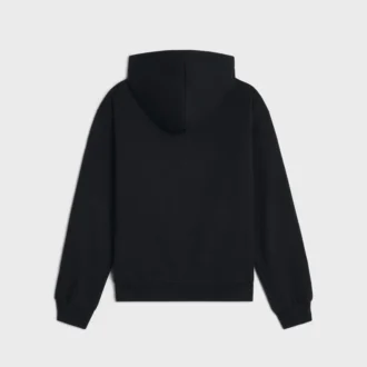 CELINE lös hoodie i bomullsfleece
