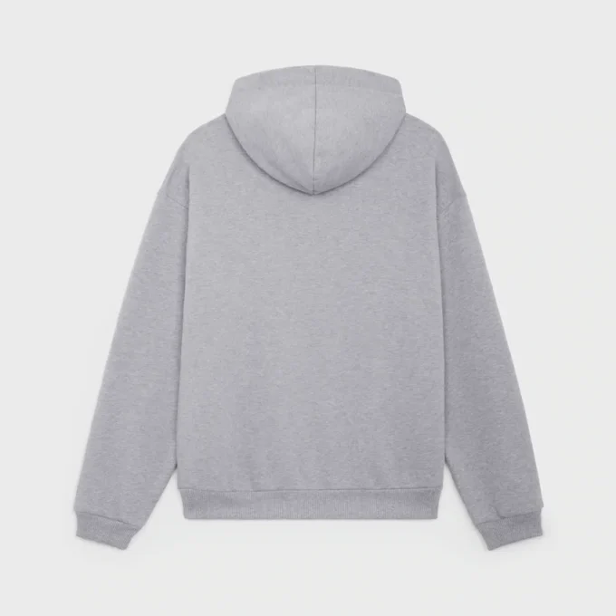 CELINE lös hoodie i bomullsfleece