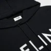 CELINE lös hoodie i bomullsfleece