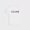 CELINE lös T-shirt i bomullsjersey