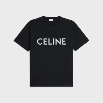 CELINE lös T-shirt i bomullsjersey