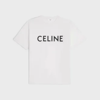 CELINE lös T-shirt i bomullsjersey