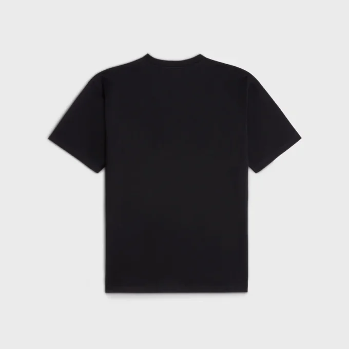 CELINE lös T-shirt i bomullsjersey