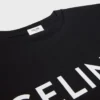 CELINE lös T-shirt i bomullsjersey