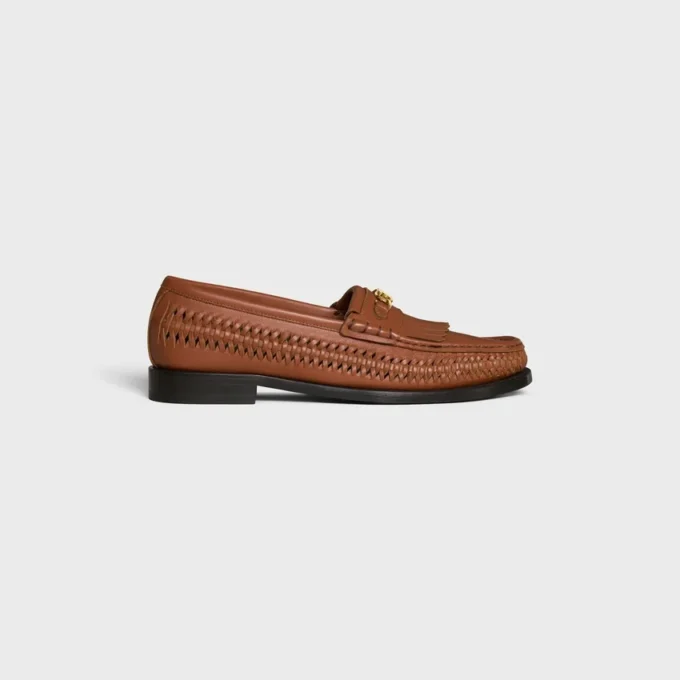 Celine Luco flätad loafer i kalvskinn Celine Luco flätad loafer i kalvskinn