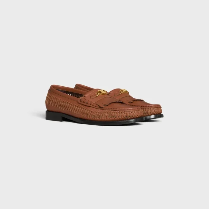 Celine Luco flätad loafer i kalvskinn Celine Luco flätad loafer i kalvskinn