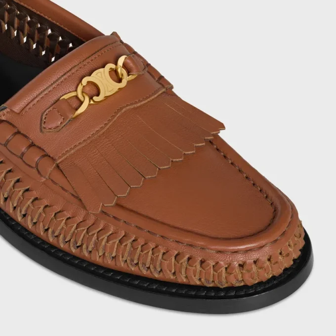 Celine Luco flätad loafer i kalvskinn Celine Luco flätad loafer i kalvskinn