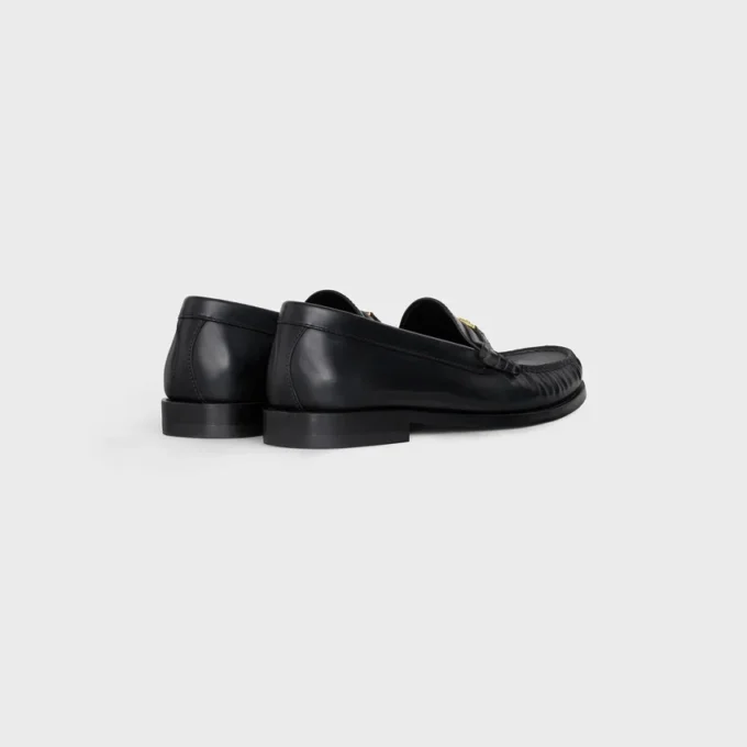 Celine Luco Loafer i polerat tjurskinn