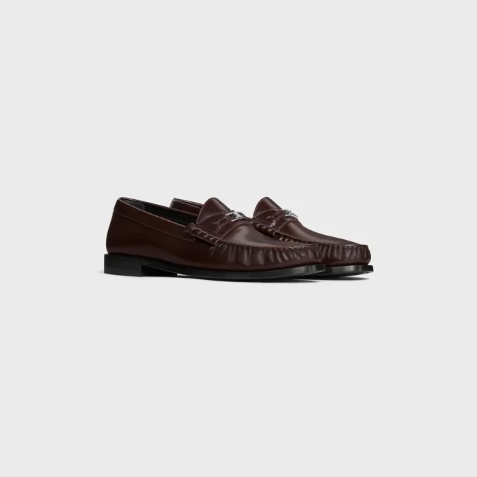 Celine Luco Triomphe Loafer i polerat tjurläder