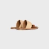 CELINE Lympia-sandal i raffia och kalvskinn CELINE Lympia-sandal i raffia och kalvskinn