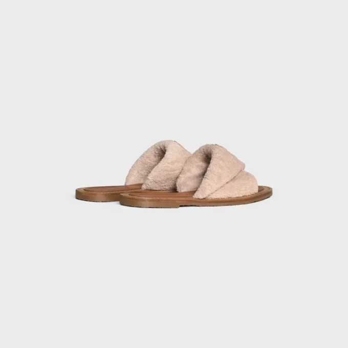 CELINE Lympia Twisted Sandal i svampväv CELINE Lympia Twisted Sandal i svampväv