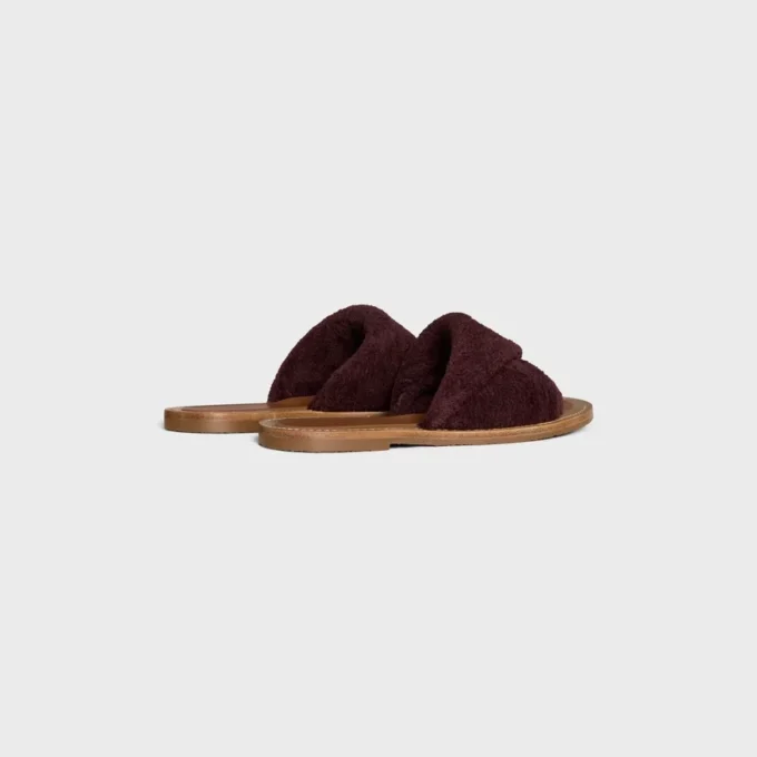 CELINE Lympia Twisted Sandal i svampväv CELINE Lympia Twisted Sandal i svampväv