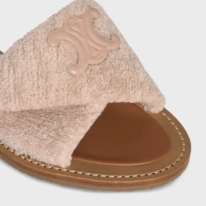 CELINE Lympia Twisted Sandal i svampväv CELINE Lympia Twisted Sandal i svampväv