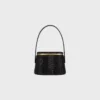 CELINE Nina Minaudiere i mocka av kalvskinn med strass CELINE Nina Minaudiere i mocka av kalvskinn med strass
