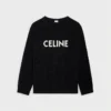 CELINE Oversized-tröja i ribbad ull