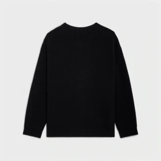 CELINE Oversized-tröja i ribbad ull