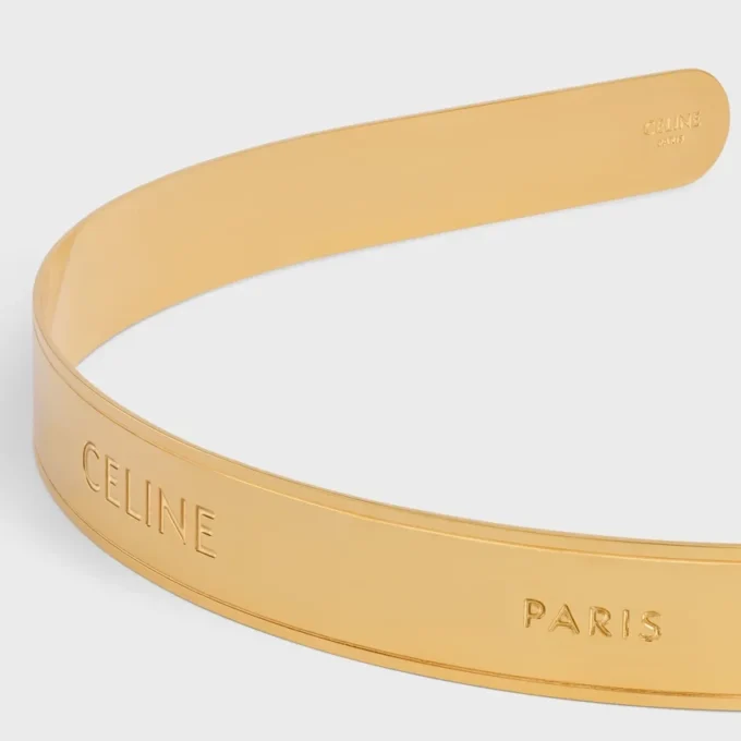 CELINE Paris smalt hårband i stål CELINE Paris smalt hårband i stål