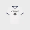 CELINE Paris T-shirt i bomullsjersey