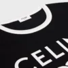 CELINE Paris T-shirt i bomullsjersey