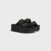 CELINE Polly Wedge Mule i kalvskinn CELINE Polly Wedge Mule i kalvskinn