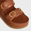 CELINE Polly Wedge Mule i kalvskinn CELINE Polly Wedge Mule i kalvskinn