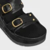 CELINE Polly Wedge Mule i kalvskinn CELINE Polly Wedge Mule i kalvskinn