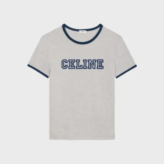 CELINE Regular T-shirt i bomullsjersey
