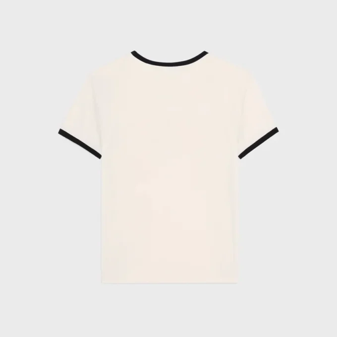 CELINE Regular T-shirt i bomullsjersey