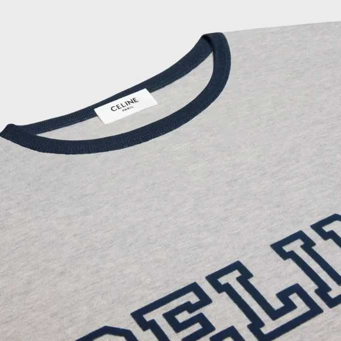CELINE Regular T-shirt i bomullsjersey